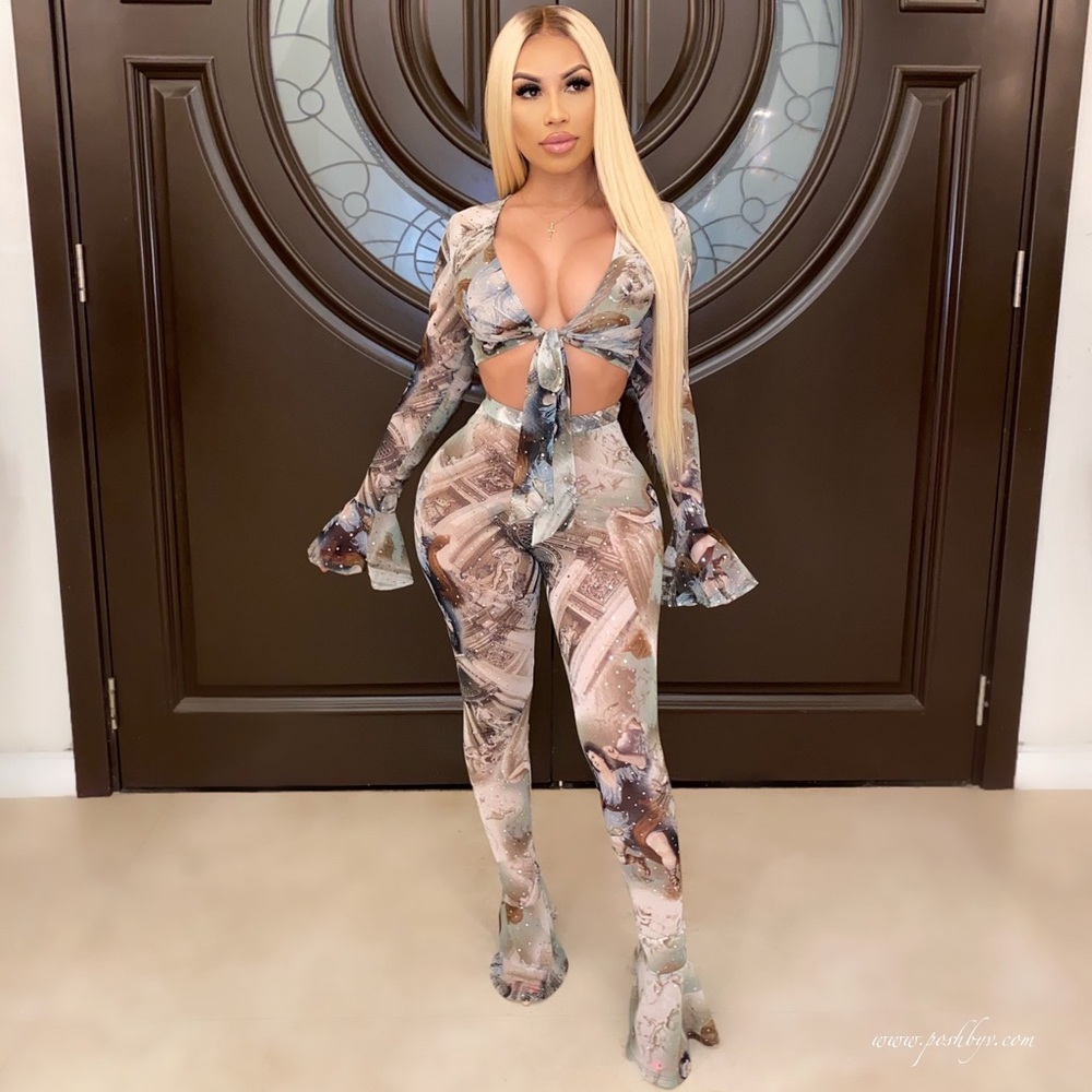 Spandex 2 piece set brand new